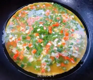 Make Eggs, carrots, fried eggs step 7