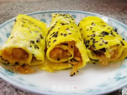 Make Seaweed pine omelet step 8