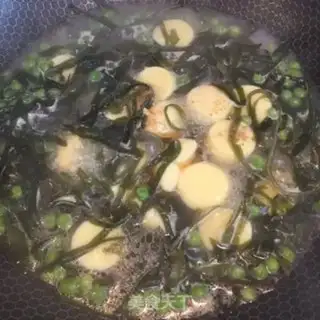 Make Peas Sea Belt tofu soup step 4