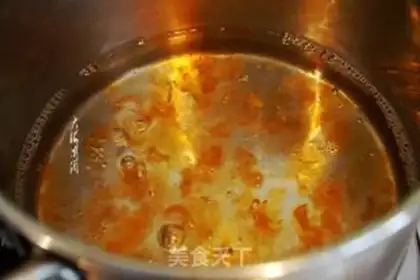 Make Peach glue melon pudding step 3