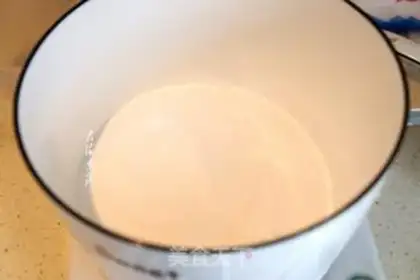 Make Peach glue melon pudding step 4