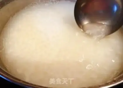 Make Shrimp sushi mushroom congee step 4