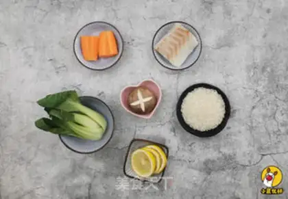 Make Cod mushroom congee step 0