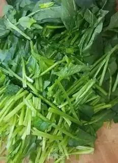 Make Spinach tofu step 1