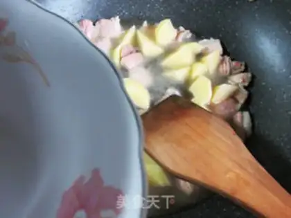 Make Five bouquets of potatoes and soybeans step 4