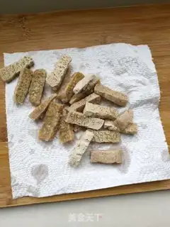 Make Garlic fried tofu step 2