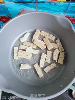 Make Garlic fried tofu step 4