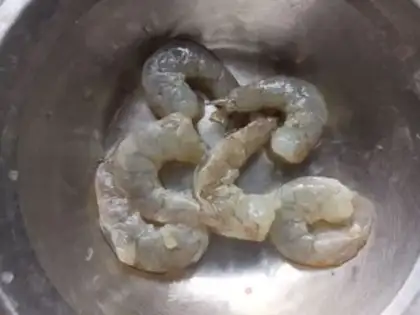 Make Shrimp fans steamed golden needle mushrooms step 2