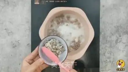 Make Beef ace mushroom congee step 8
