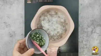 Make Beef ace mushroom congee step 9