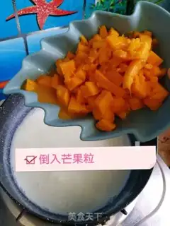 Make Mango pudding step 4