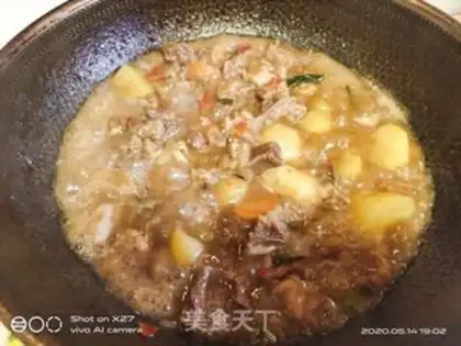 Make Pepper-cracked potatoes and oxen step 7