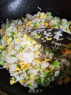 Make Eel fried rice step 4