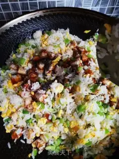 Make Eel fried rice step 5
