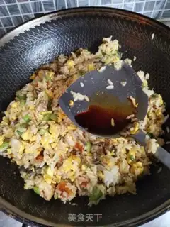 Make Eel fried rice step 6