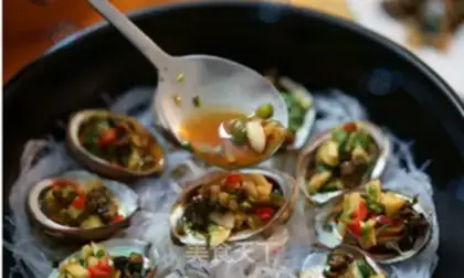 Make Garlic fans steam the northern bay abalone step 6