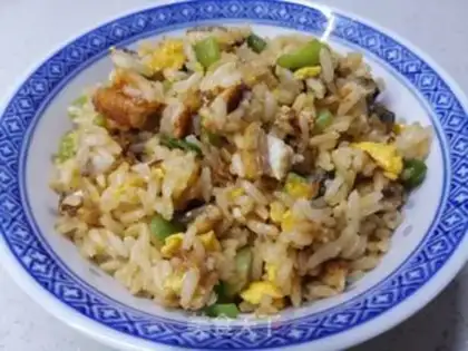 Make Eel fried rice step 7