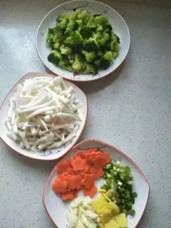 Make Mushroom carrots for broccoli step 4