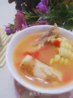 Make Duck-cracked corn pox soup step 2
