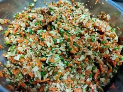 Make Pork abalone carrot bun step 20