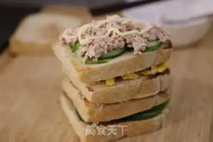 Make Tuna sandwich step 9