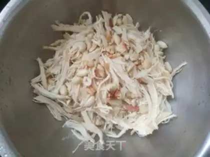 Make Spicy chicken silk step 10