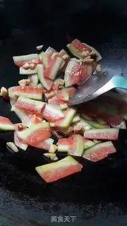 Make Spicy watermelon peel step 4