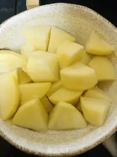 Make Potato chicken step 1