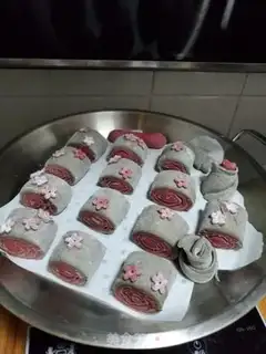 Make Black sesame flower step 12