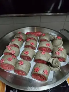 Make Black sesame flower step 13