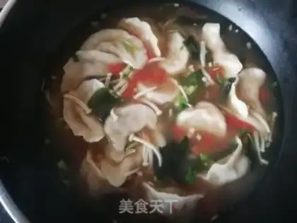 Make Sour sauerkraut pork dumplings step 12
