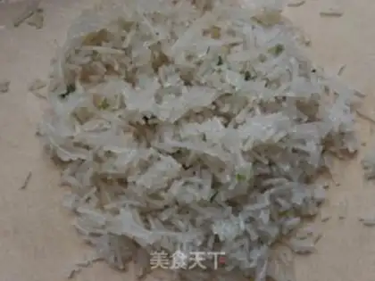 Make Cream-crumbed egg powder bag step 11