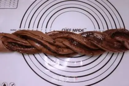 Make Chocolate toast in snow step 13