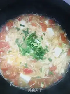 Make Tomato tofu soup step 6