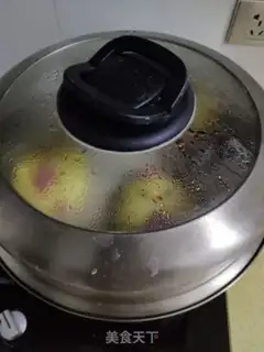 Make Little chicken bean bun step 17