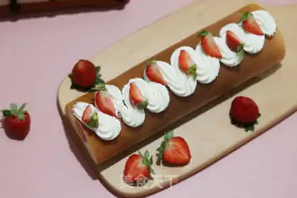 Make Strawberry roll step 11