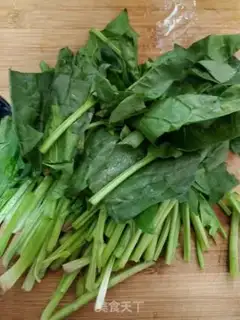 Make Spinach beef step 1
