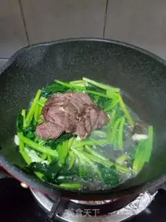 Make Spinach beef step 5