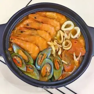 Make Curry seafood pan step 14