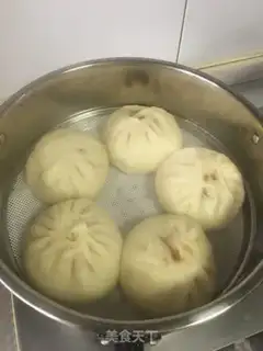 Make Big meat bun step 12