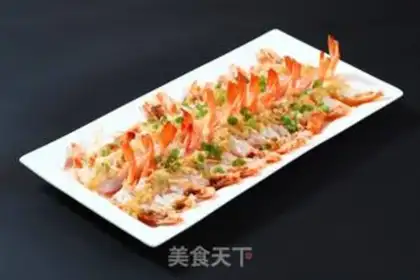 Make A garlic fan with a shrimp back step 7