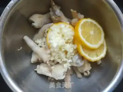 Make Porridge lemon chicken claws step 9