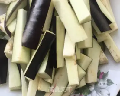 Make Dry eggplant beans step 1