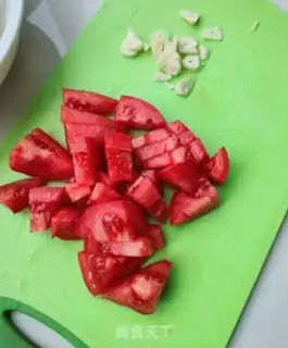 Make Tomato mushroom eggflower soup step 0