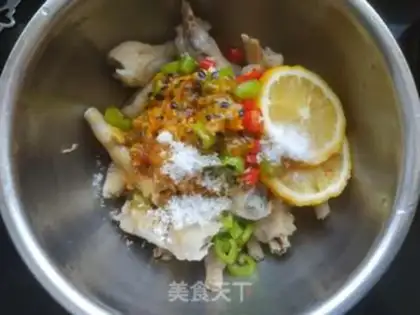 Make Porridge lemon chicken claws step 16