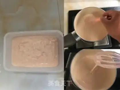Make Cracker leather and fresh milk step 2