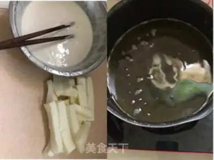 Make Cracker leather and fresh milk step 5