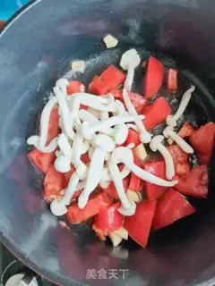 Make Tomato mushroom eggflower soup step 5