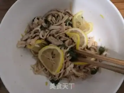 Make An appetizer lemon chicken step 25