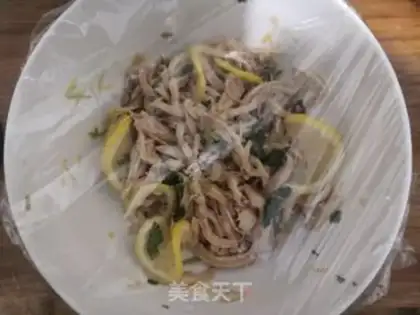 Make An appetizer lemon chicken step 26